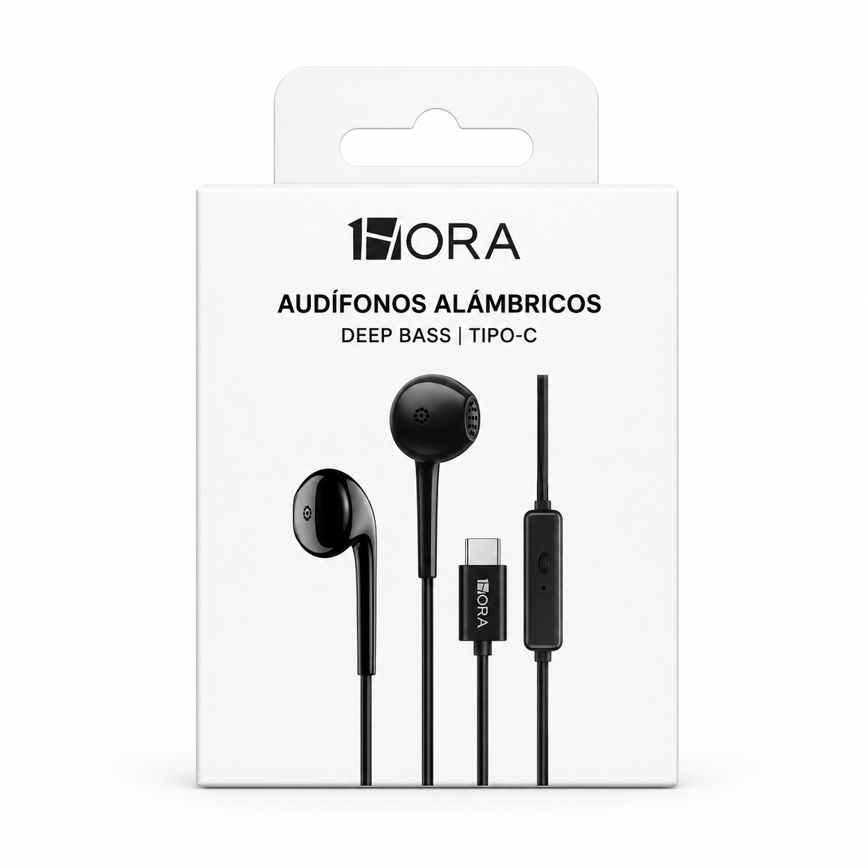 AUDÍFONOS ALÁMBRICOS 1HORA -CONECTOR USB TIPO-C