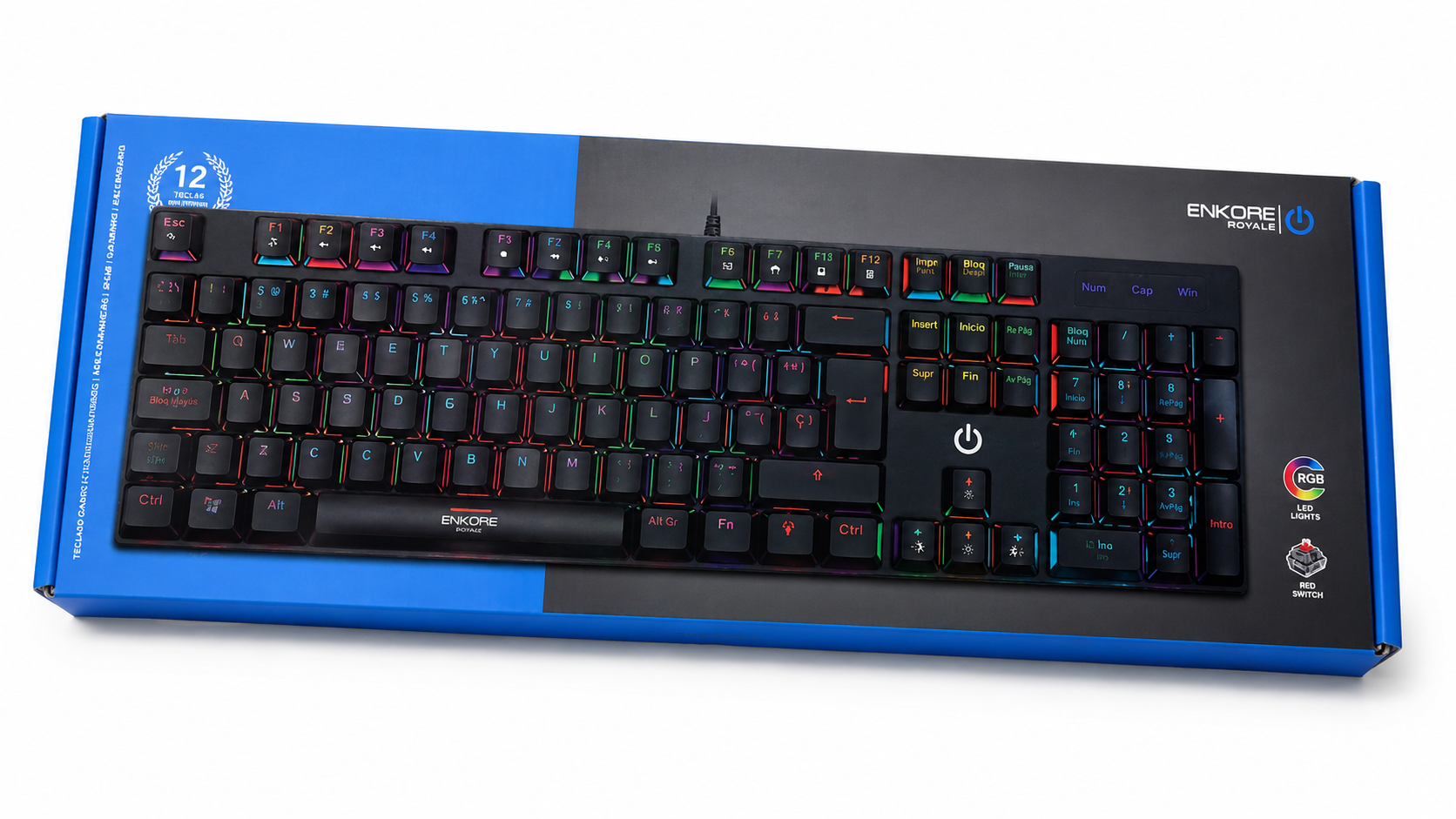 TECLADO MECÁNICO ENKORE ROYALE (MODELO ENK 1003)