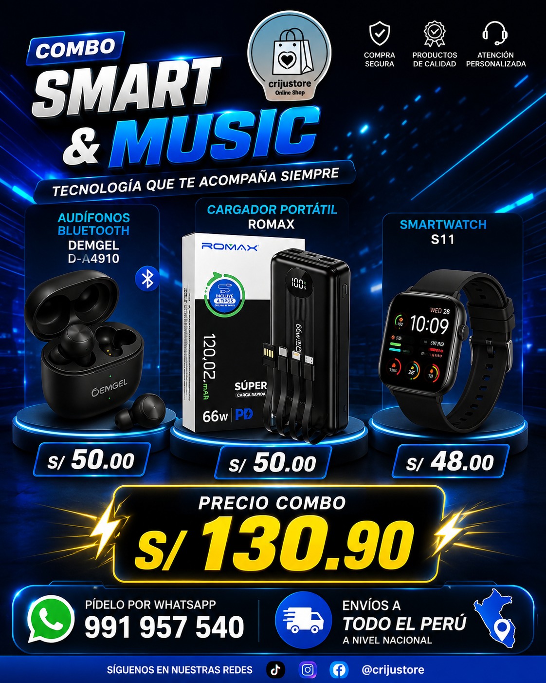 ¡COMBO MÚSICA, BATERÍA Y ESTILO EN UN SOLO PACK!
