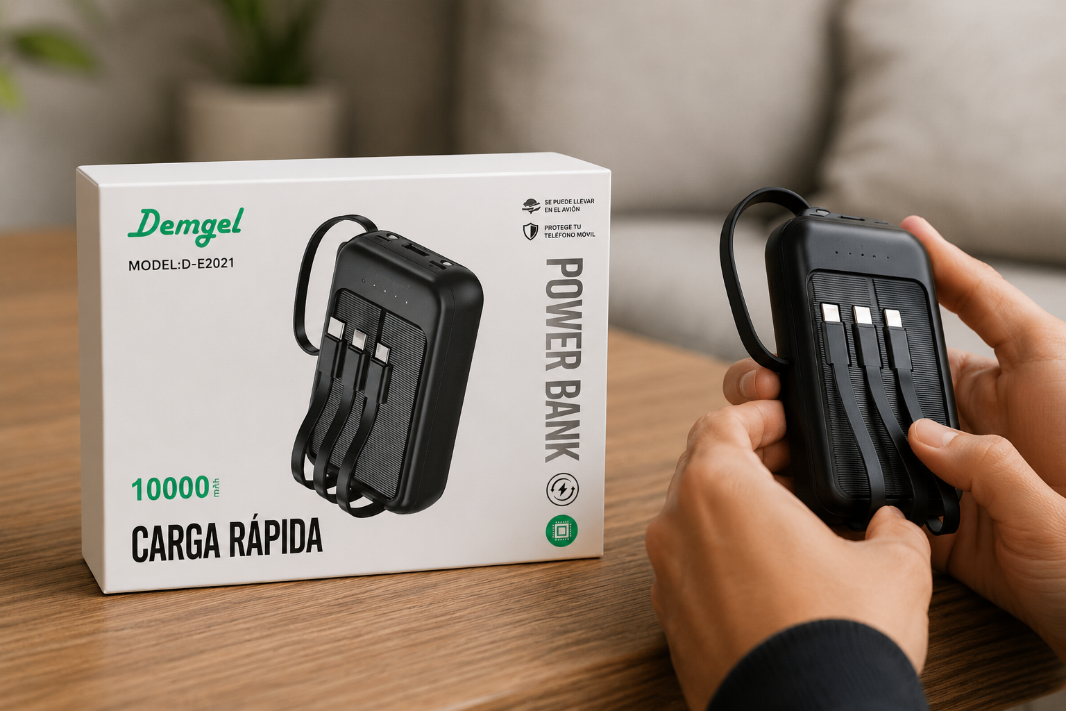 POWER BANK DEMGEL D-E2021 , 10000mAh