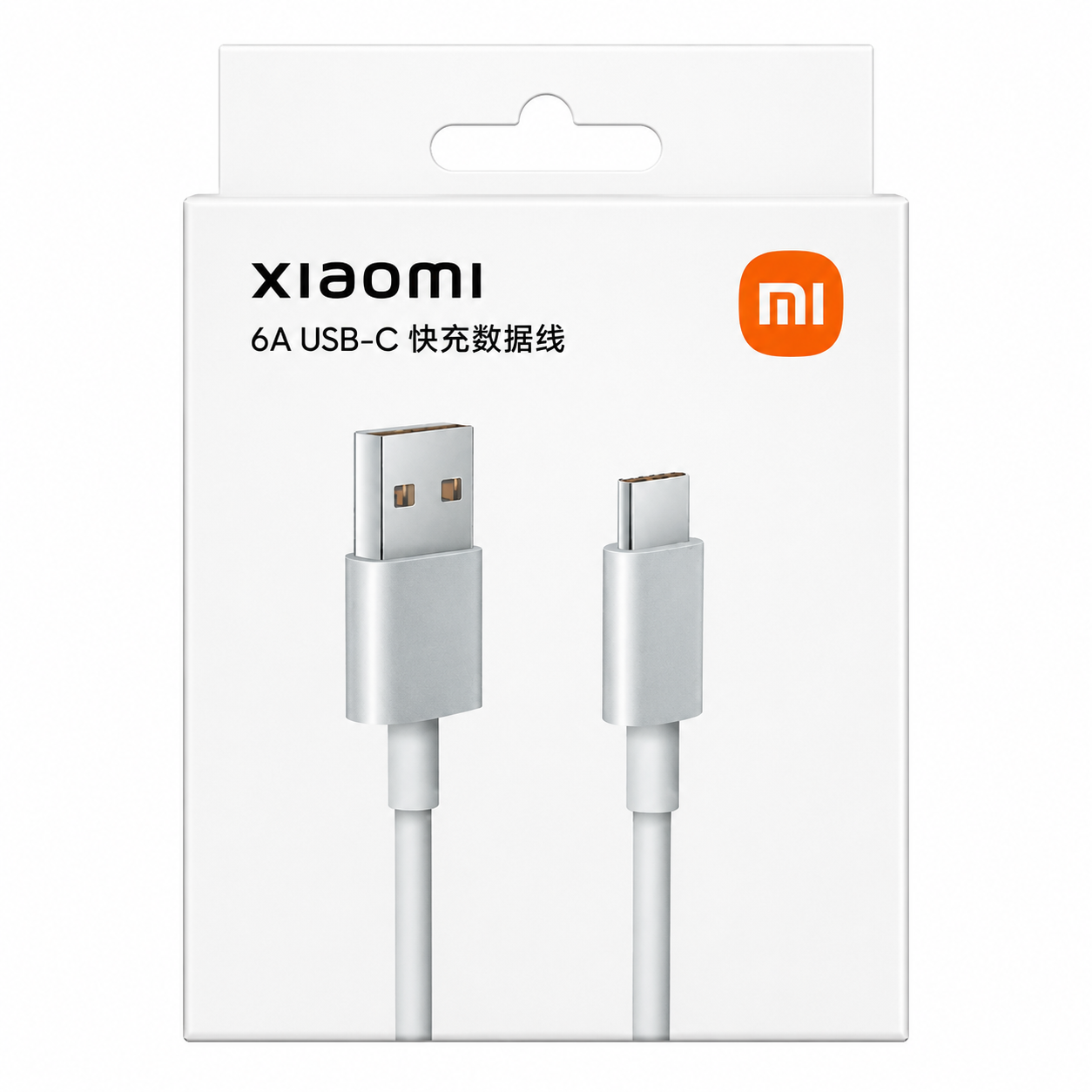 CABLE DE CARGA Y DATOS XIAOMI 6A DE TYPE-A A TYPE-C