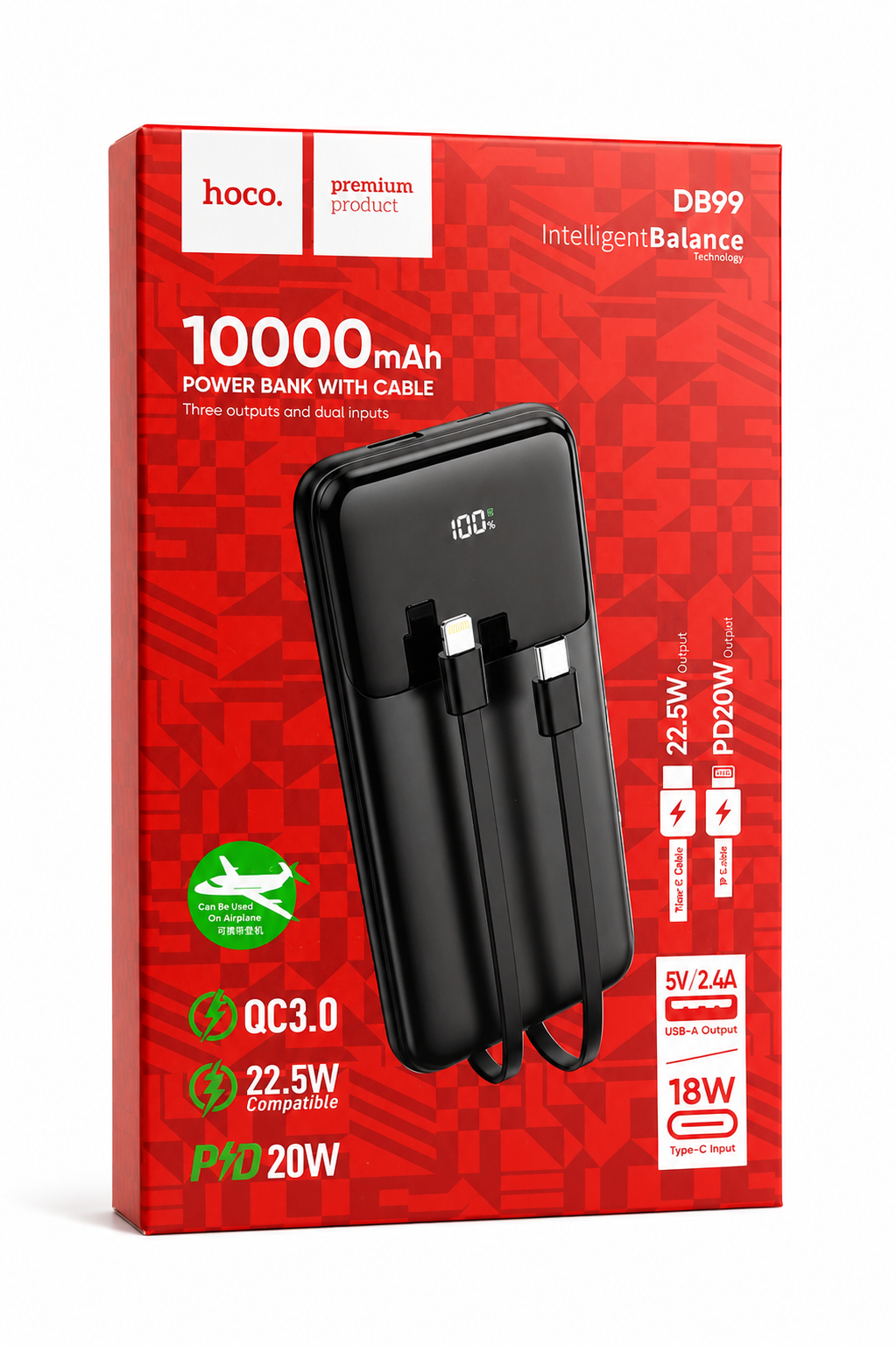 CARGADOR PORTÁTIL HOCO -10000mAh