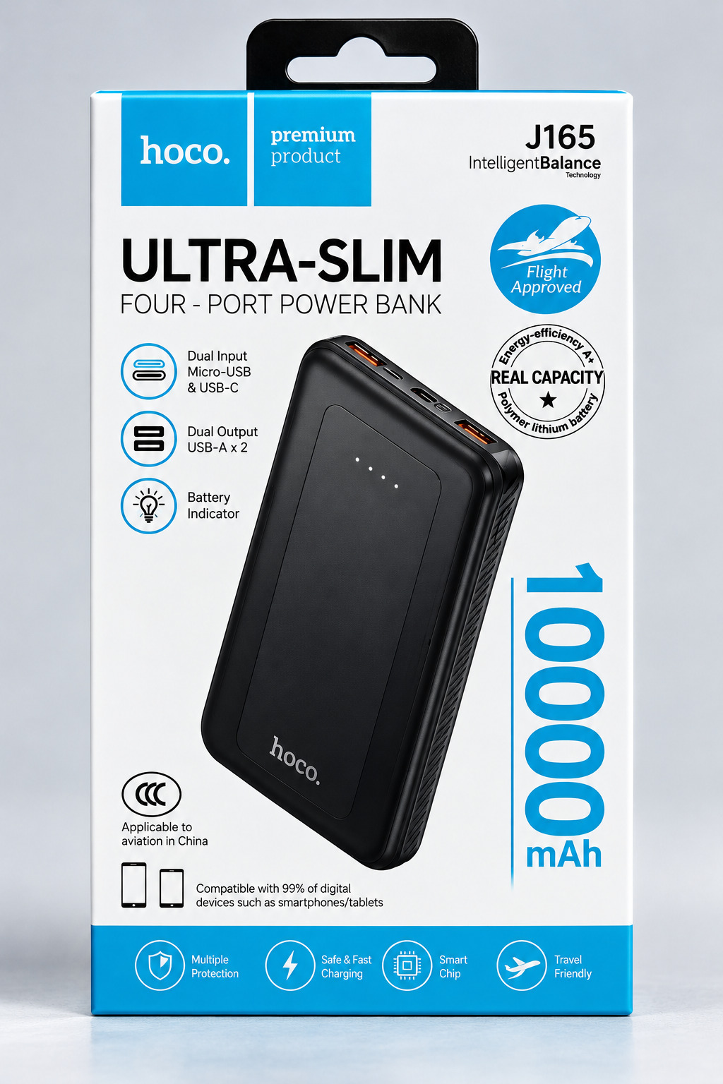 CARGADOR PORTÁTIL HOCO DE 10000 MAH. J165