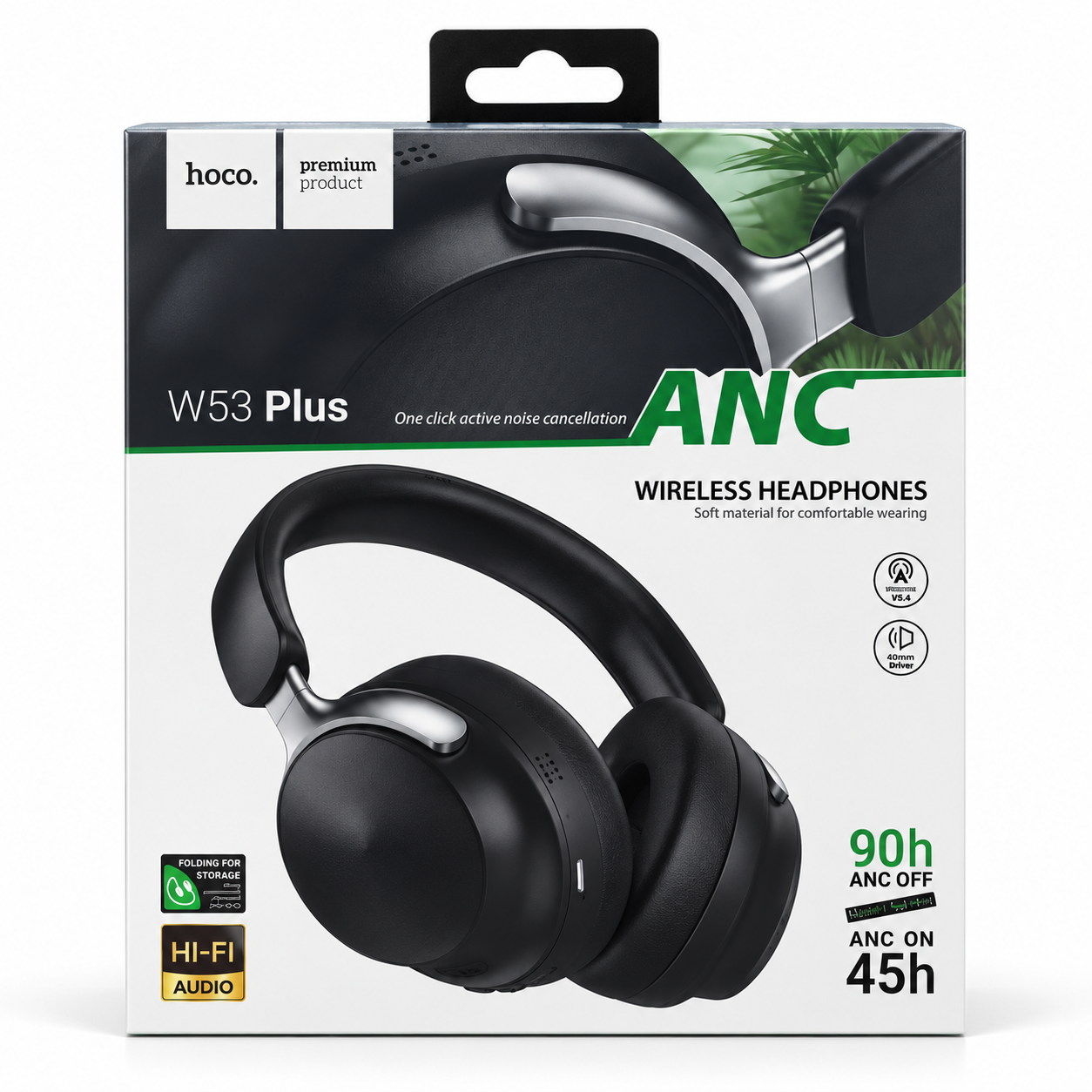 AUDÍFONOS INALÁMBRICOS HOCO W53 PLUS TONE ANC